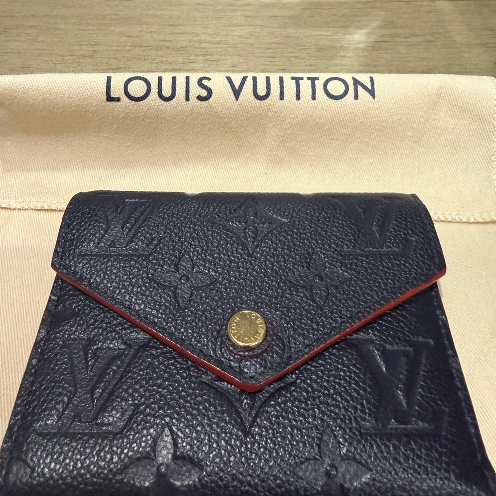 Louis Vuitton Navy Monogram Wallet